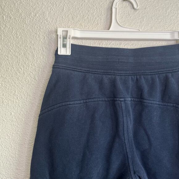 Lululemon Scuba Mid-Rise Wide-Leg Sweat Pant *Full Length Size 0 Navy Blue - Picture 5 of 10